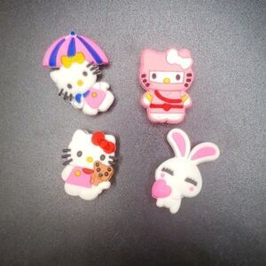 Ninja hello kitty bunny shoe charms crocs pins